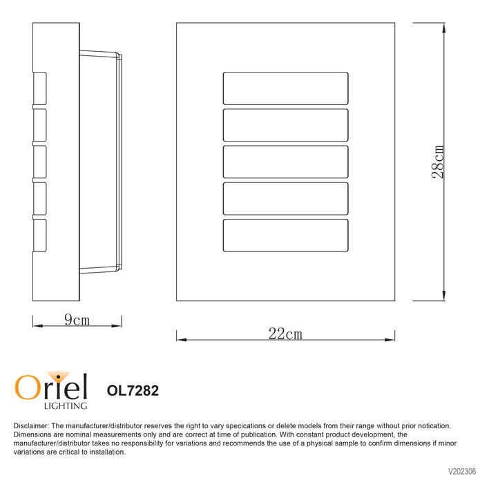 Cheeta 304 Stainless Steel E27 IP44 Wall Light