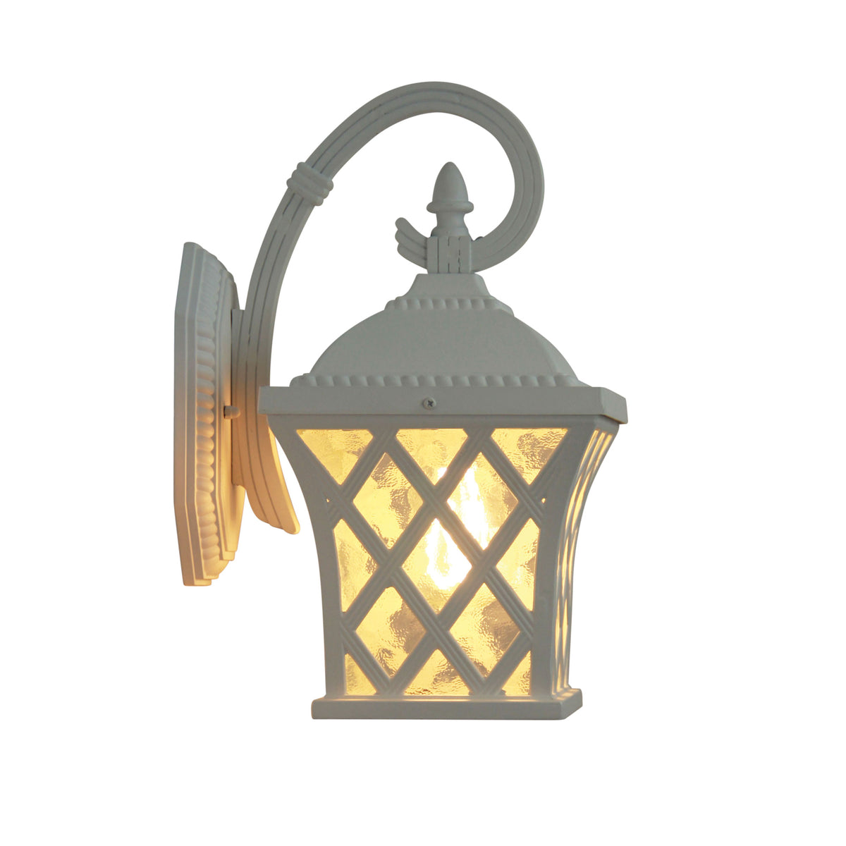 Fairview White E27 IP44 Traditional Coach Light