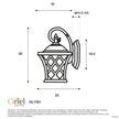 Fairview White E27 IP44 Traditional Coach Light