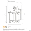 Horsham Black E27 IP44 Outdoor Coach Light