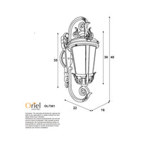 Thumbnail for Albion Black E27 IP44 Traditional Outdoor Coach Light