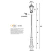 Albion Black E27 IP44 Traditional Outdoor Post Light