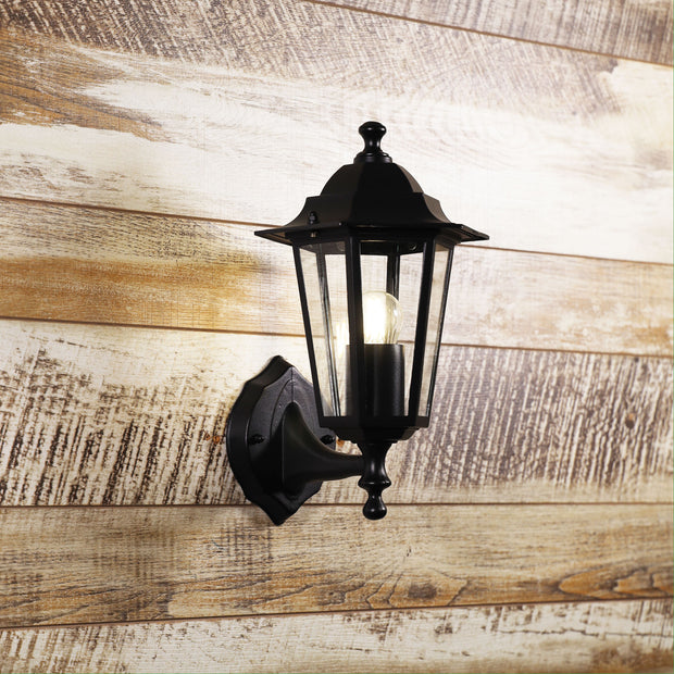 Ascot.Up Black E27 IP44 Traditional Coach Light