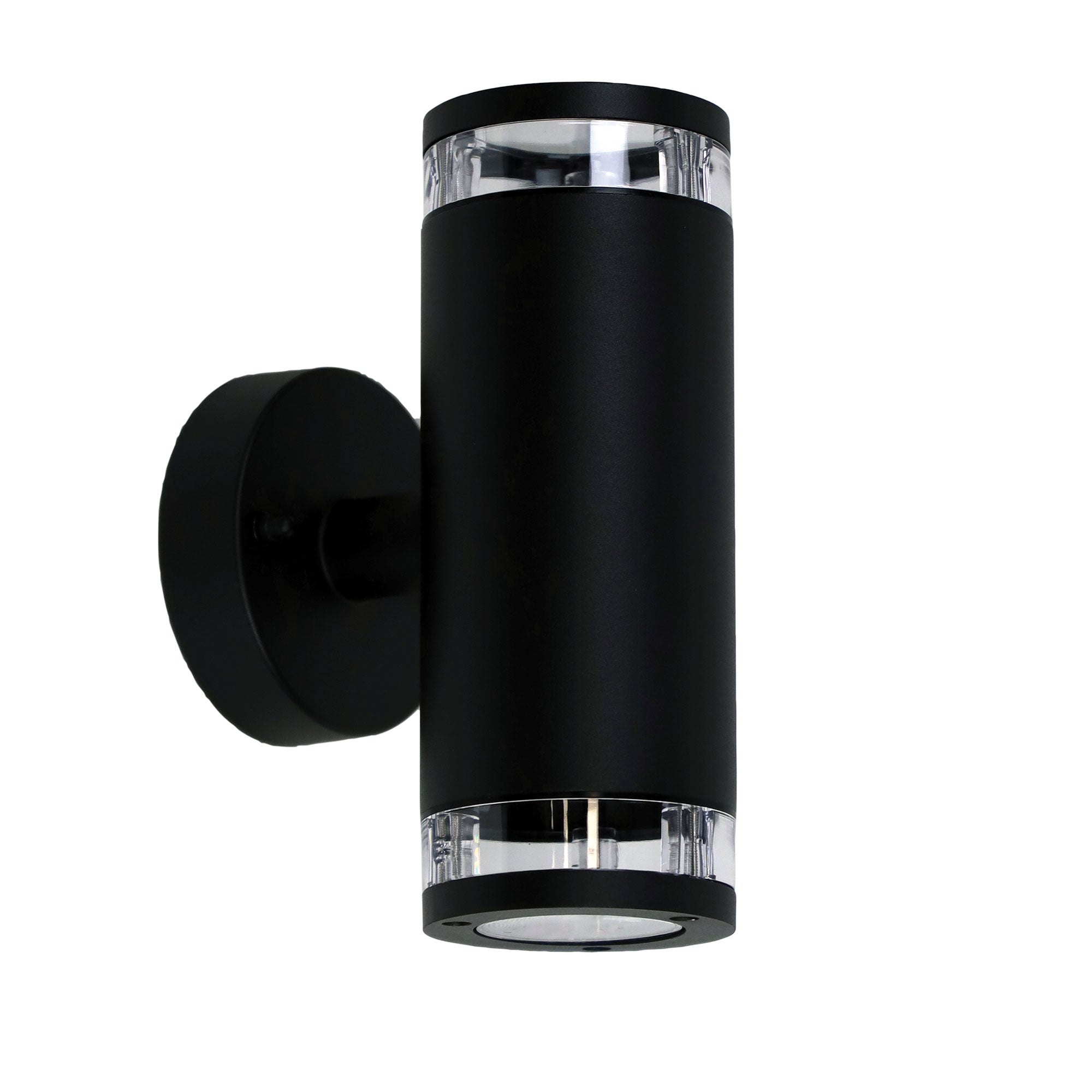 Tove Black GU10 240V IP44 Up/Down Wall Light