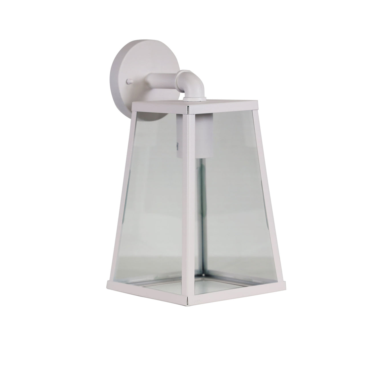North White E27 IP44 Outdoor Wall Light