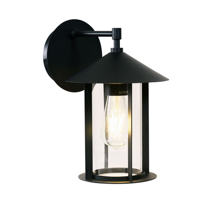 Holford Black E27 IP44 Outdoor Wall Light