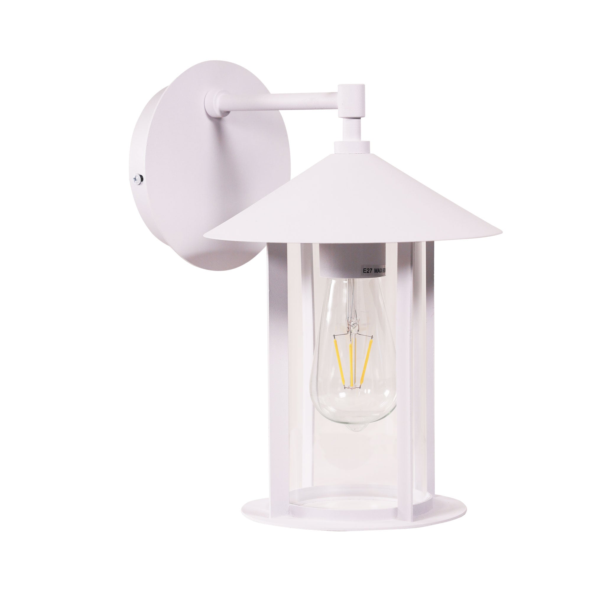 Holford White E27 IP44 Outdoor Wall Light