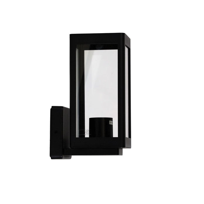 Portico Black E27 IP44 Outdoor Wall Light