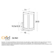 Portico White E27 IP44 Outdoor Wall Light