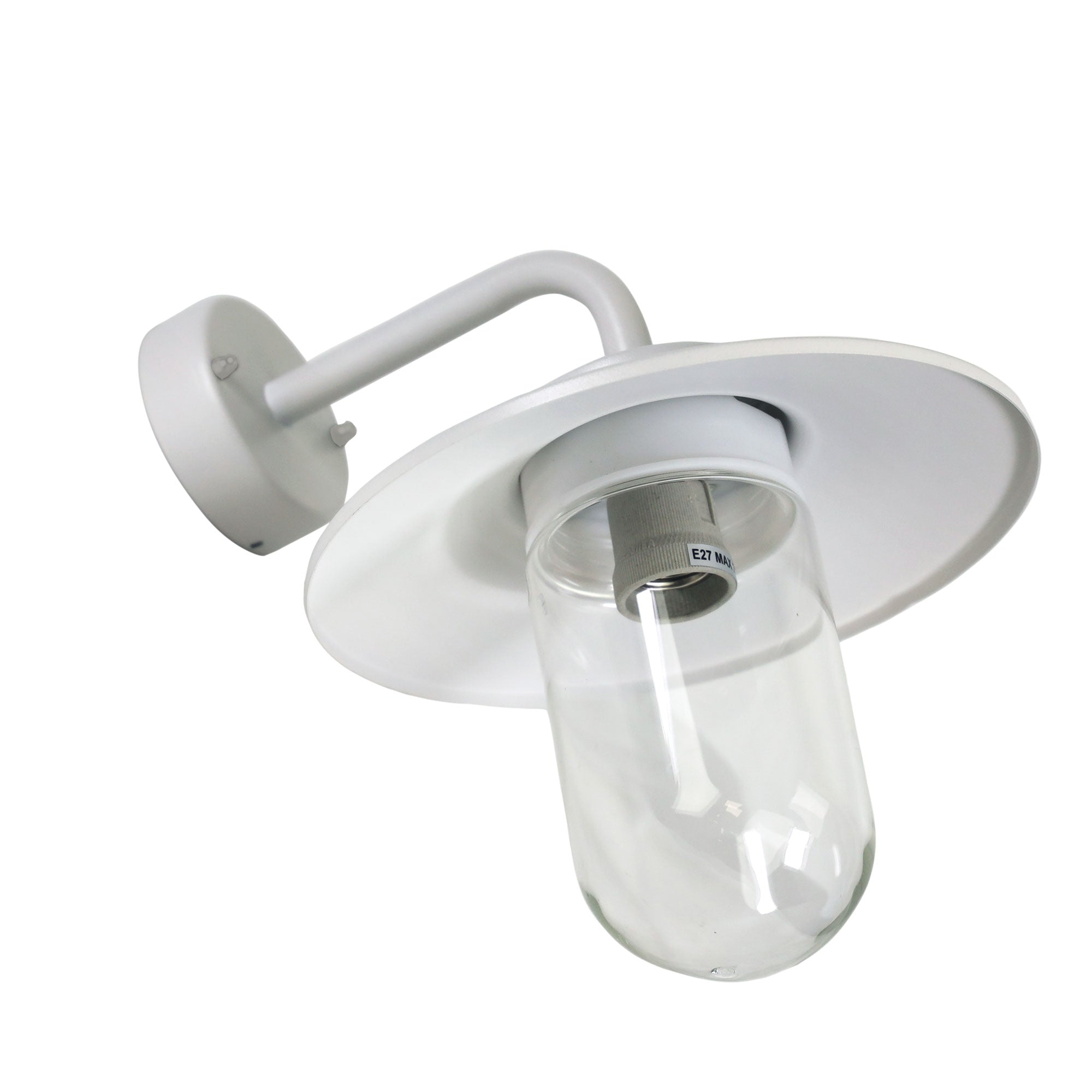 Anzio White E27 IP44 Outdoor Wall Light