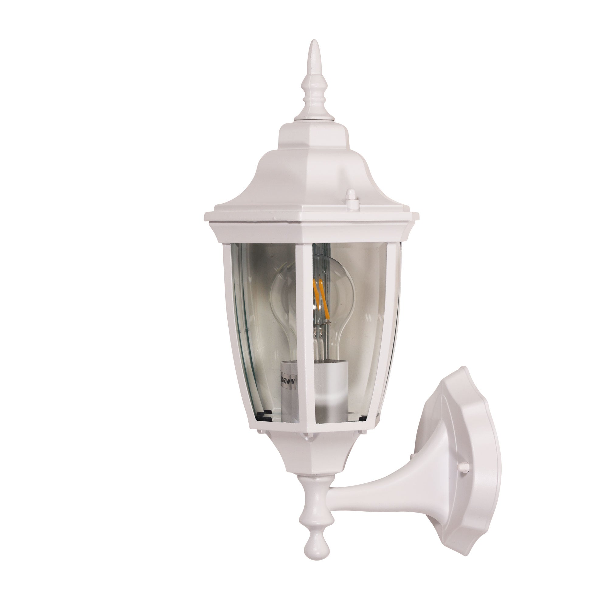 Highgate Up White Traditional Outdoor Wall Light