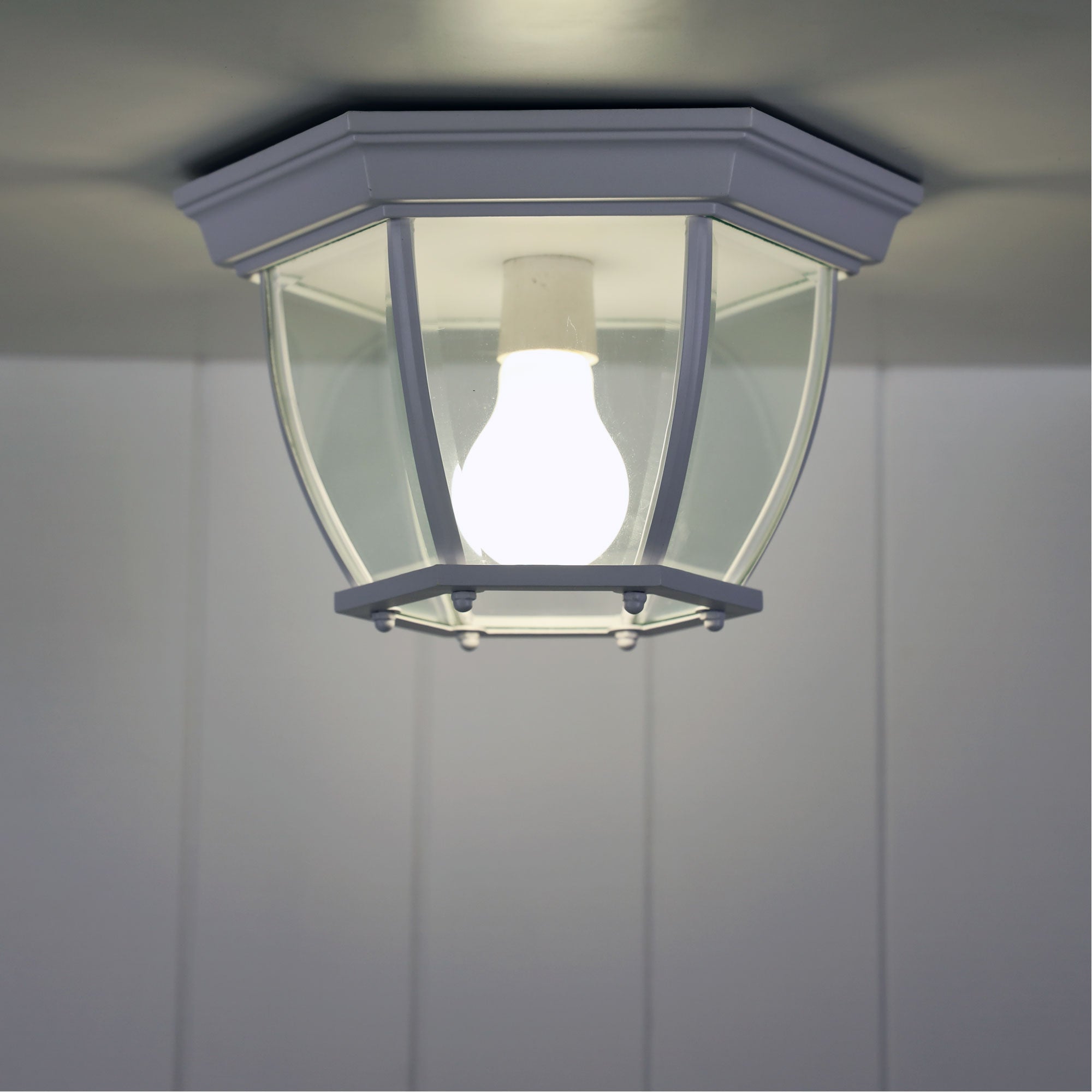 Highgate White B22 IP20 Traditional Under Eave DIY