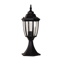 Thumbnail for Highgate Newel Black E27 IP44 Pillar Mount