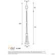 Highgate Black E27 IP44 Traditional Outdoor Post Light