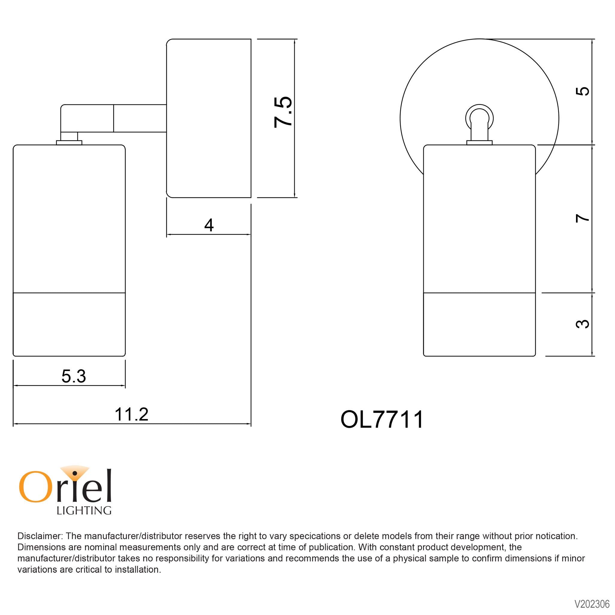 Comma Copper GU10 240V IP44 Adjustable Wall Light