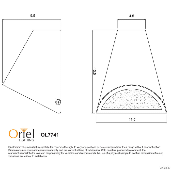 Brava Copper GU10 240V IP44 Outdoor Wall Light