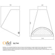 Brava Copper GU10 240V IP44 Outdoor Wall Light