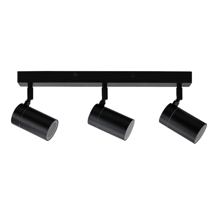 Zeta Triple Black LED Ready Spotlight 45cm Long