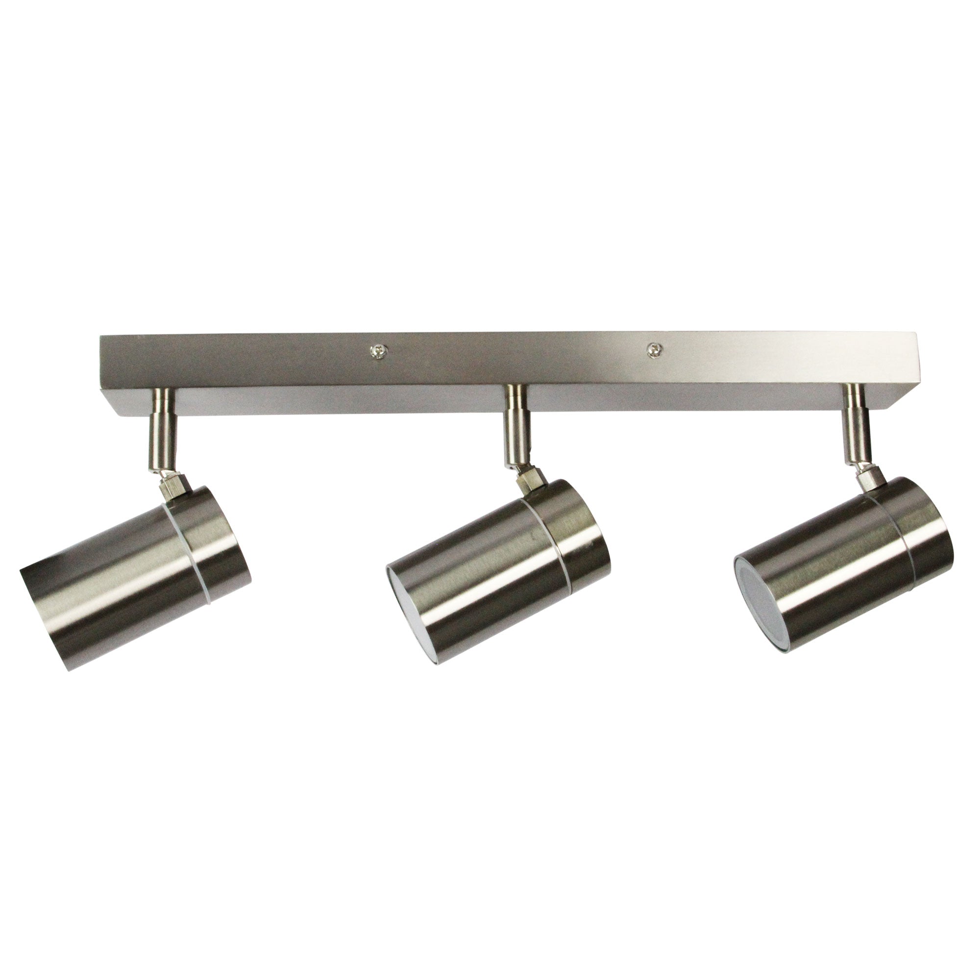 Zeta Triple Stainless Steel LED Ready Spotlight 45cm Long