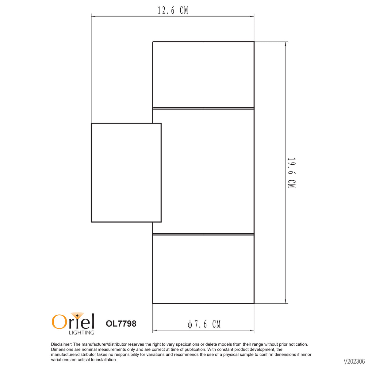Latitude Black GU10 IP54 Up/Down Wall Light
