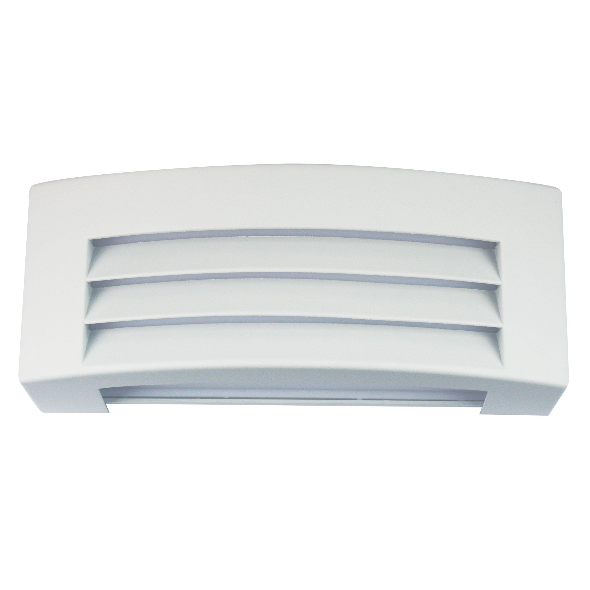 Visor White Outdoor Wall Light In White