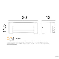 Thumbnail for Visor White E27 IP54 Louvred Wall Light