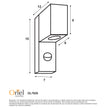 Atlas Black GU10 IP54 Fixed Down Sensor Light
