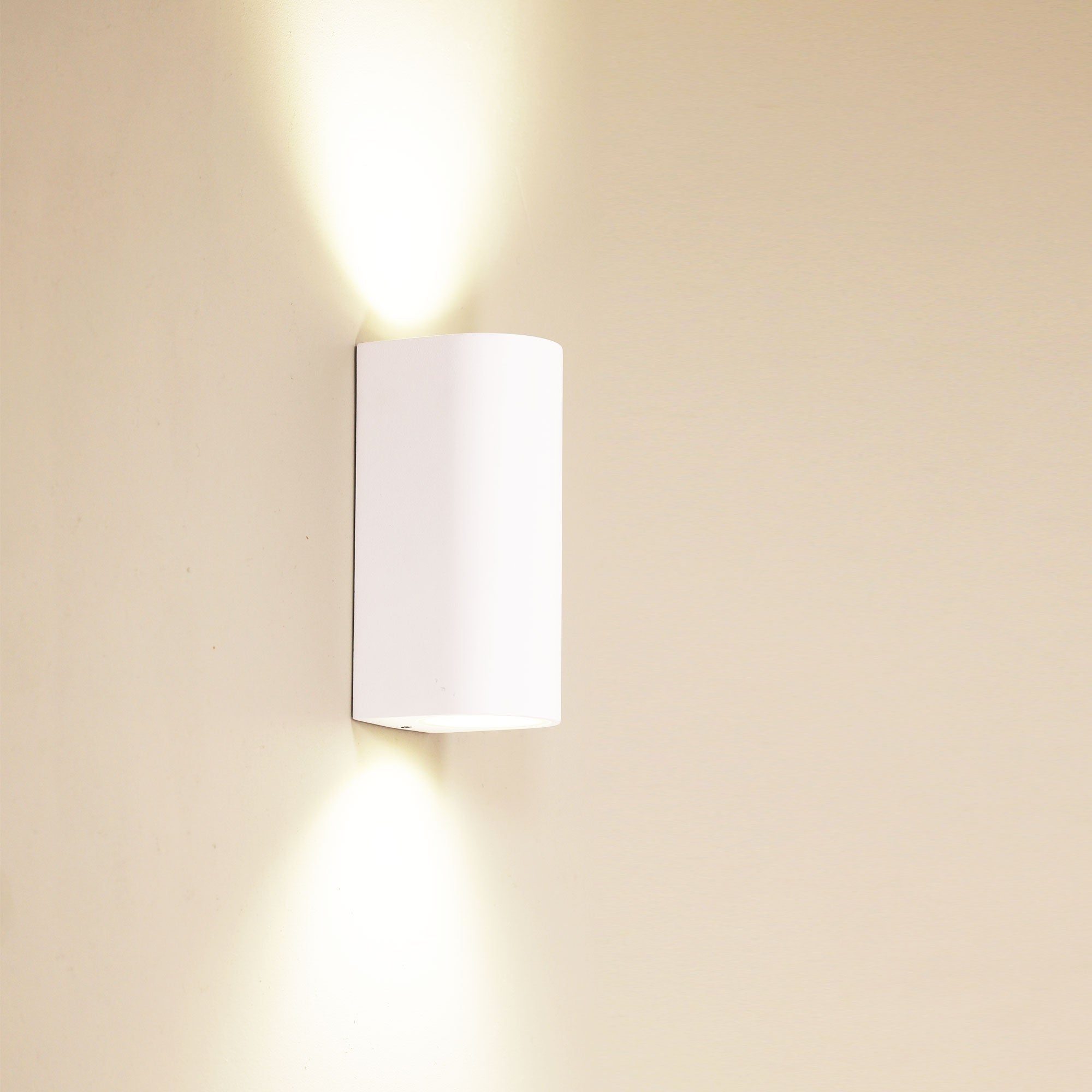 Hera White GU10 IP54 Up/Down Wall Light