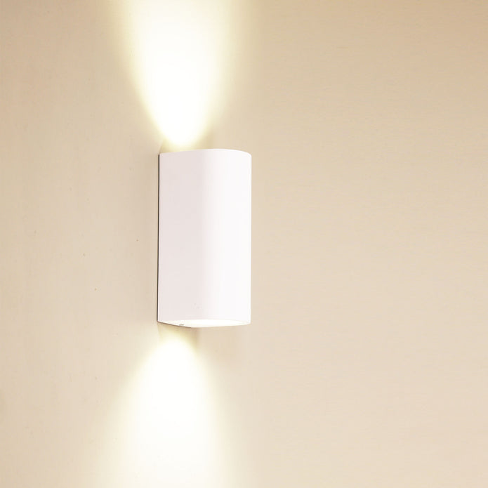Hera White GU10 IP54 Up/Down Wall Light