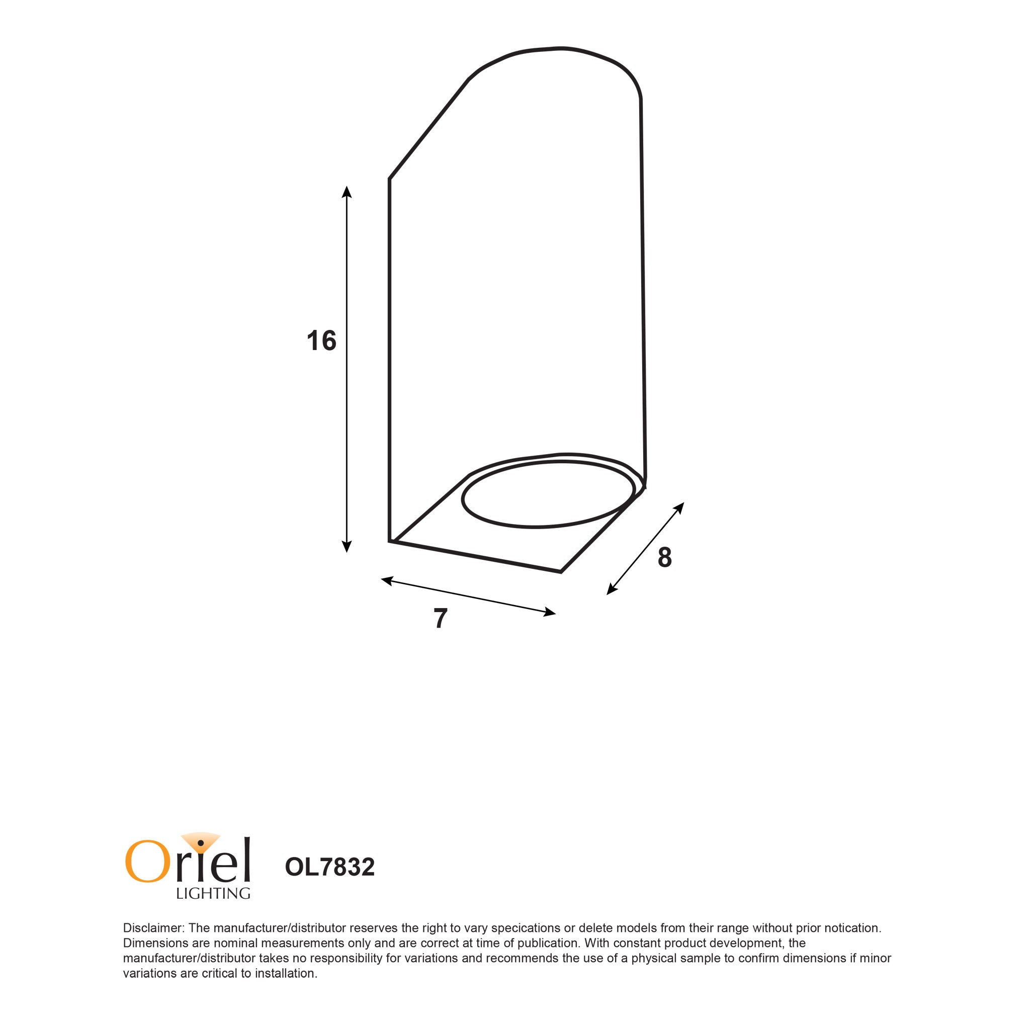 Hera Black GU10 IP54 Up/Down Wall Light