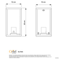 Thumbnail for Pandora Black E27 IP54 Flush Hamptons Style Wall Light