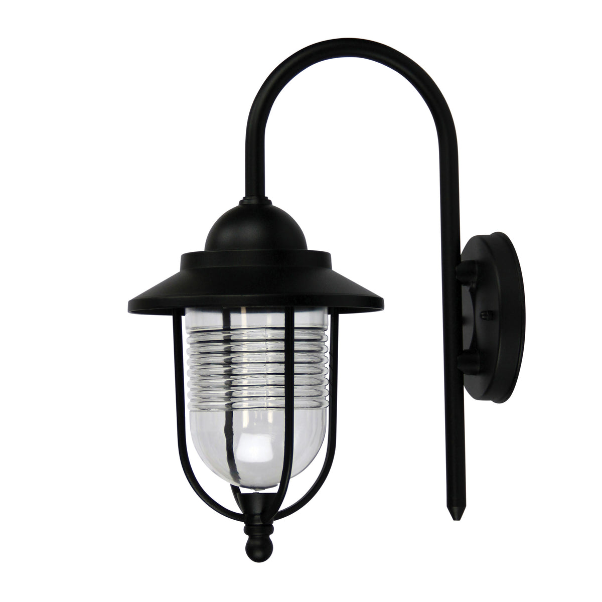 Domo Black Contemporary Coach Light