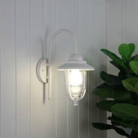 Thumbnail for Domo White E27 IP44 Contemporary Coach Light