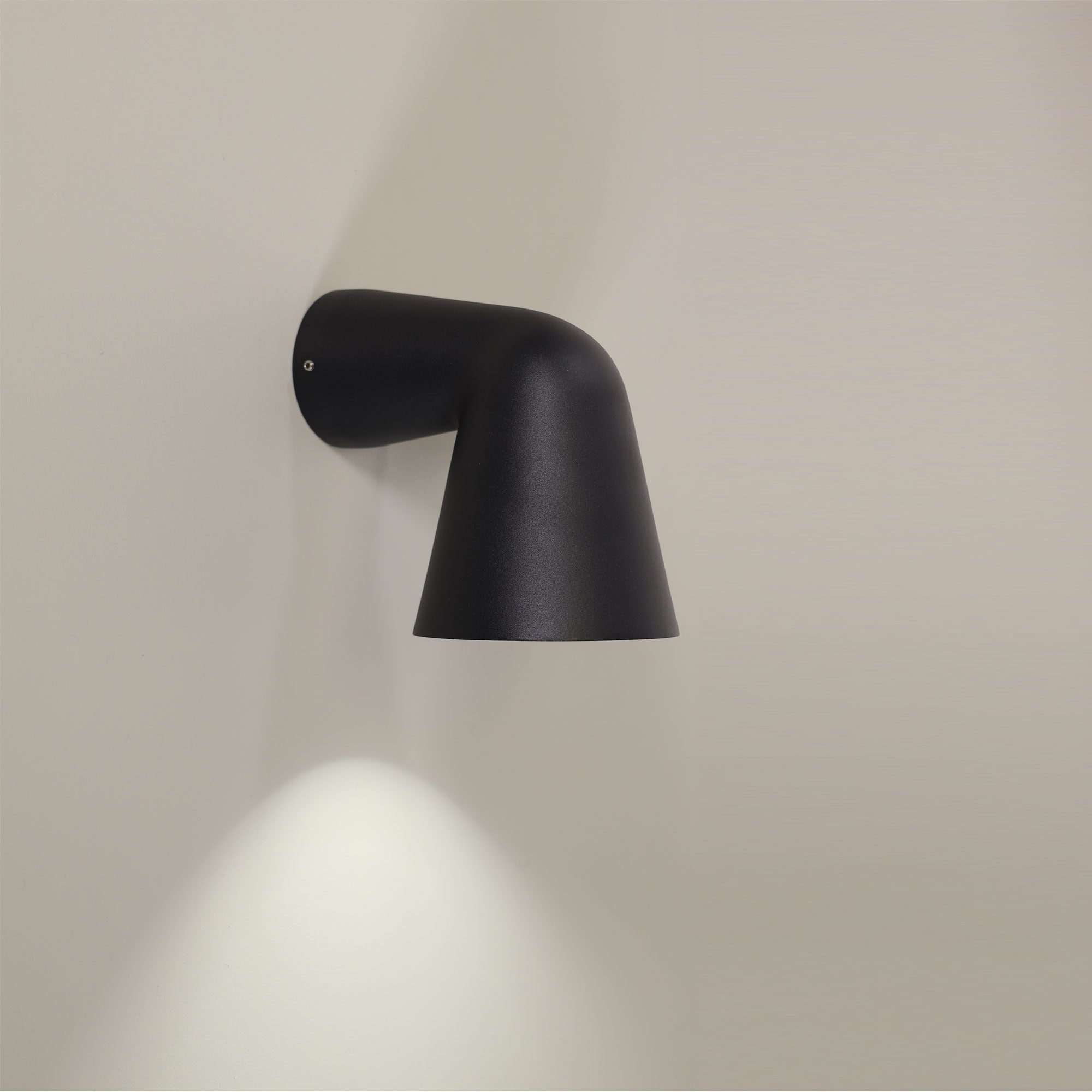 Voto Black GU10 IP54 Wall Light