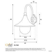 Thumbnail for Moca White E27 IP44 Barn Style Wall Light