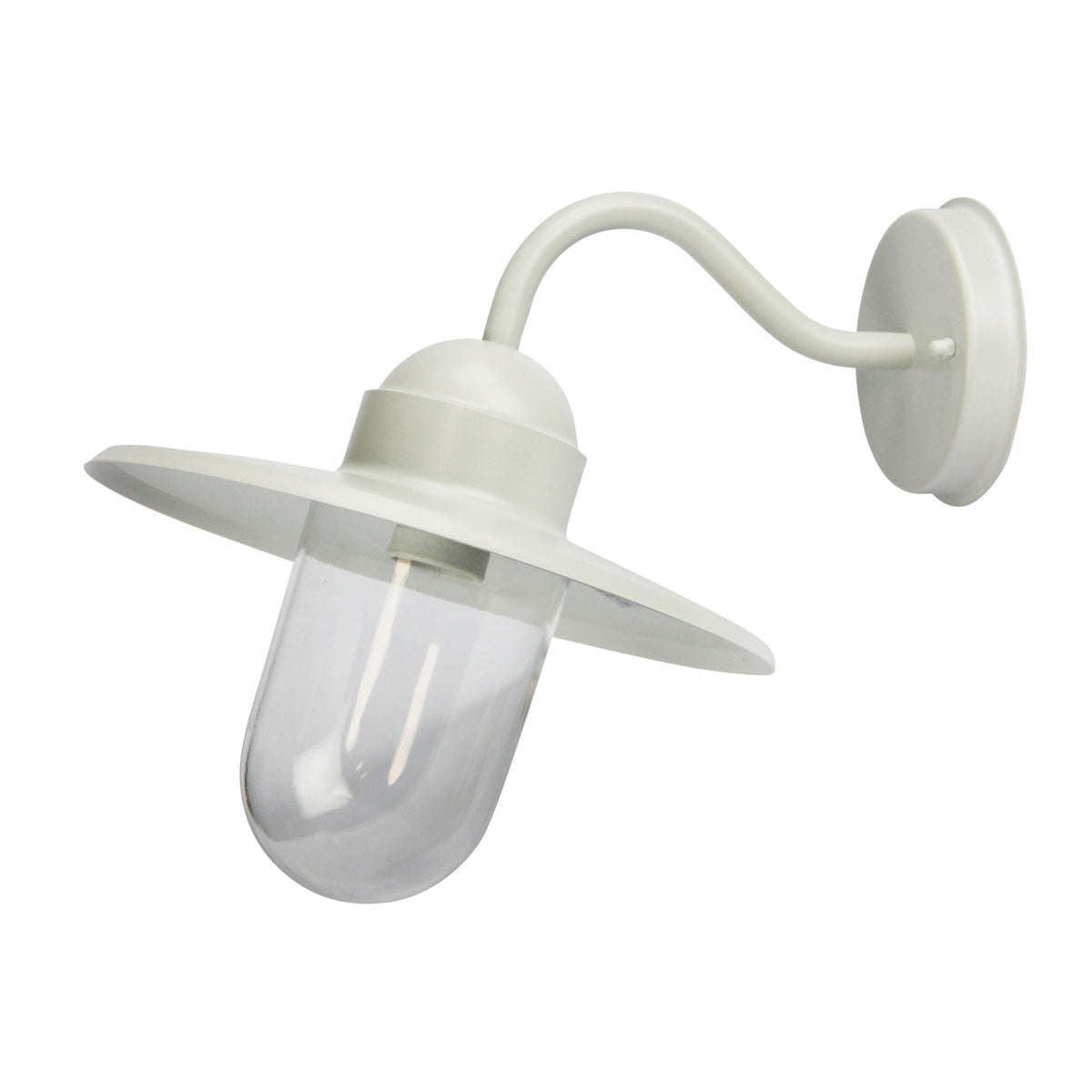 Alley Retro AngLED Outdoor Wall Light White
