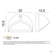 Cheval Graphite E27 IP54 Classic Bunker