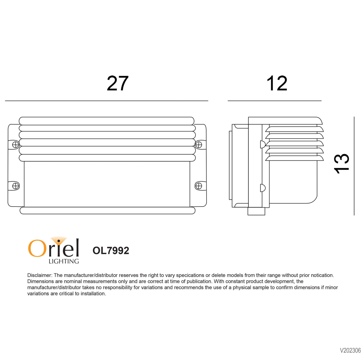 Deck Black E27 IP54 Curved Front Eyelid Bunker