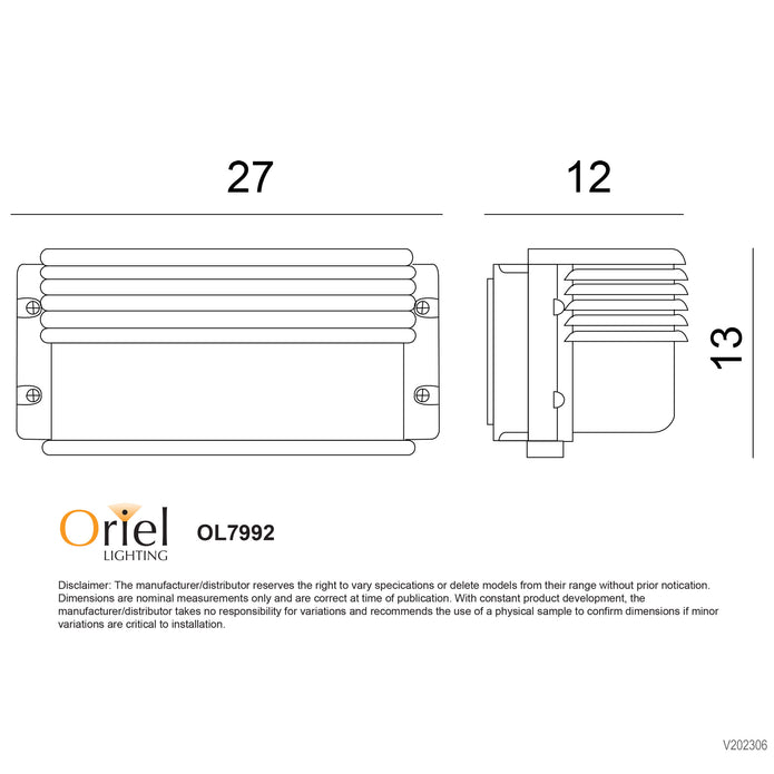 Deck Black E27 IP54 Curved Front Eyelid Bunker