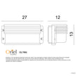 Deck Black E27 IP54 Curved Front Eyelid Bunker