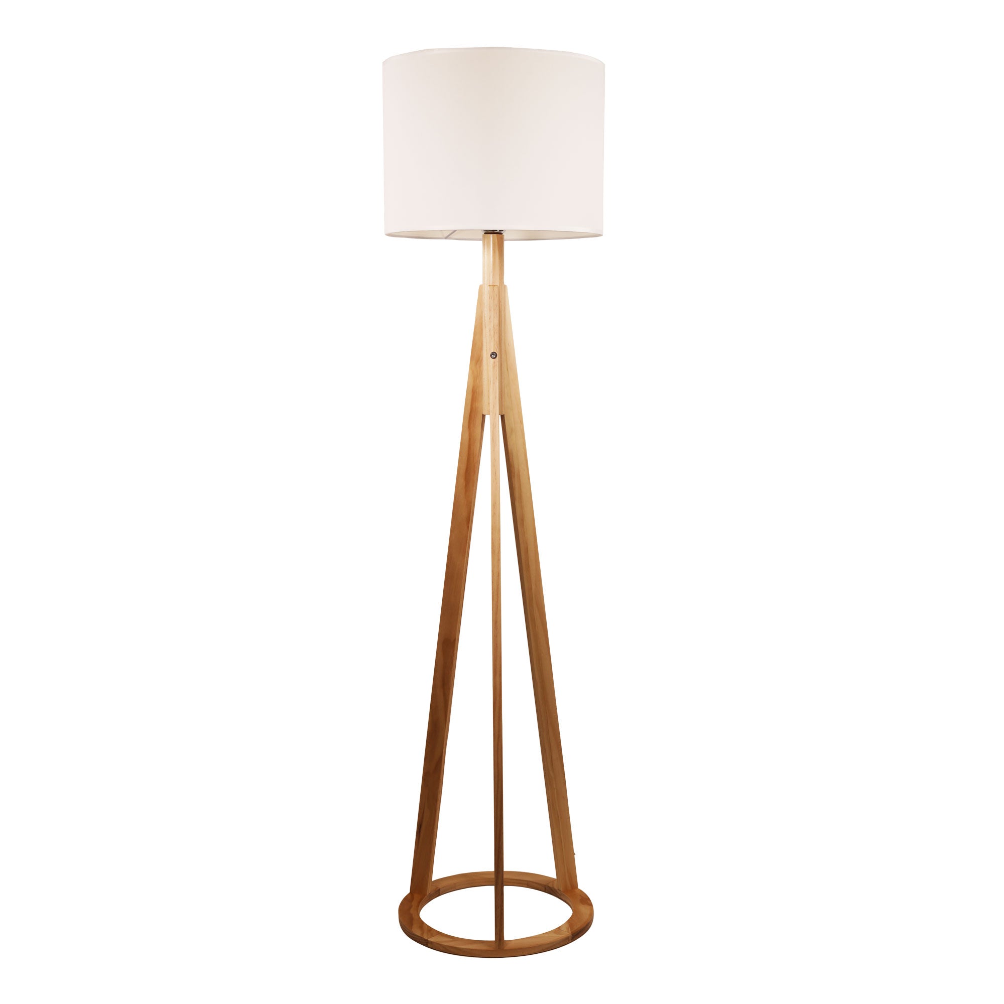 Stabb with White Drum Complete Base, Shade, Bulb