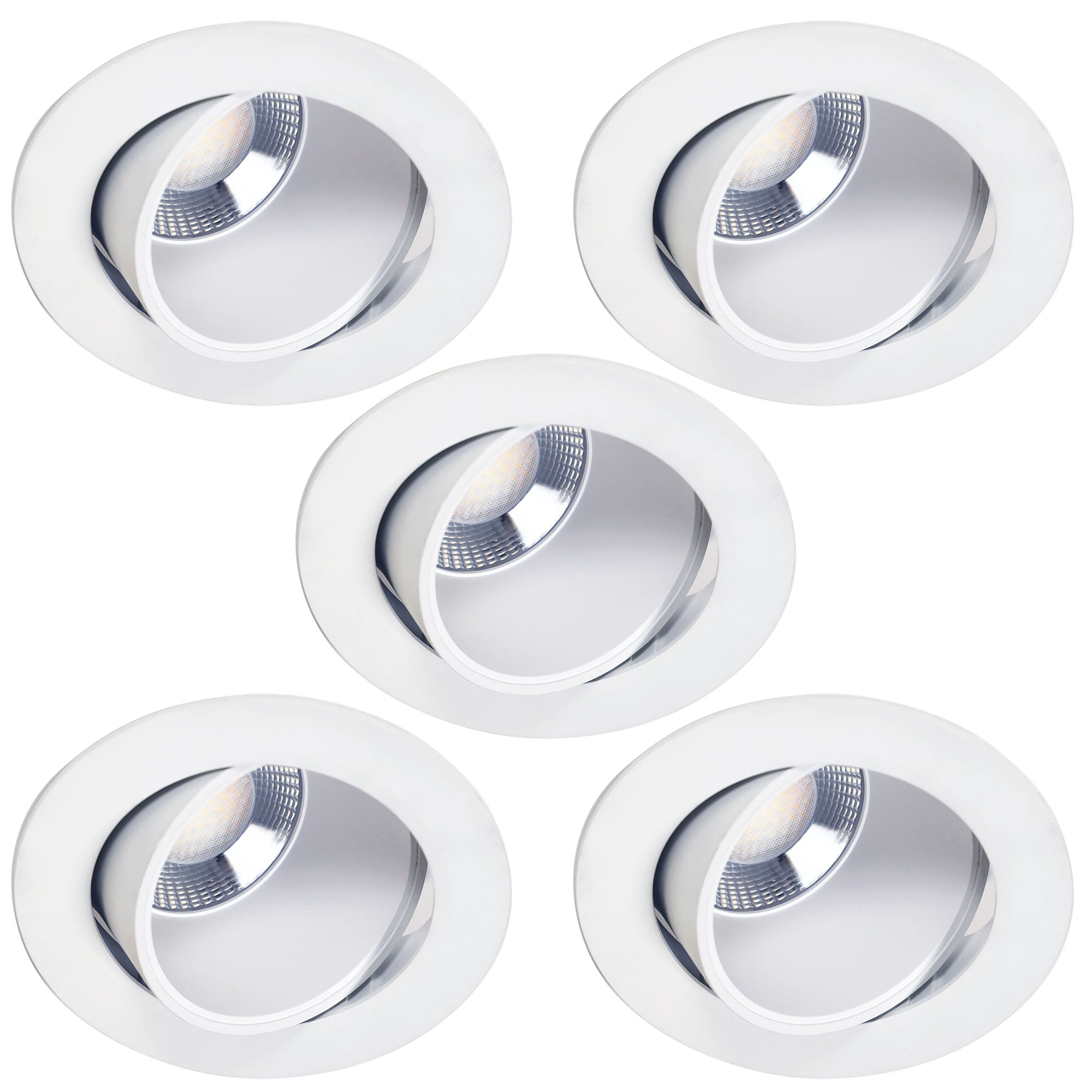 Focus 8 - 5 Pack Tricolour Gimbal LED Recessed