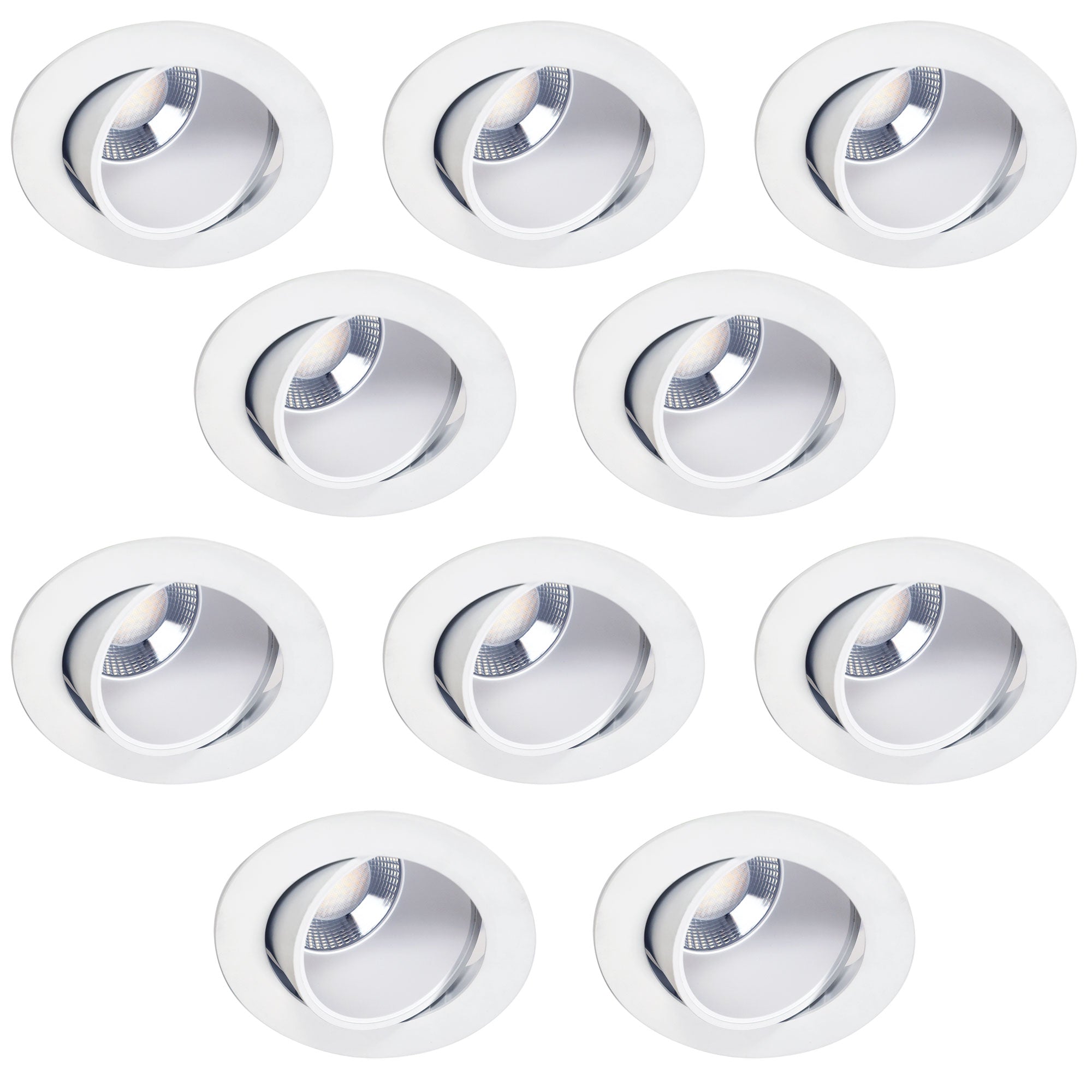 Focus 8 - 10 Pack Tricolour Gimbal LED Recessed
