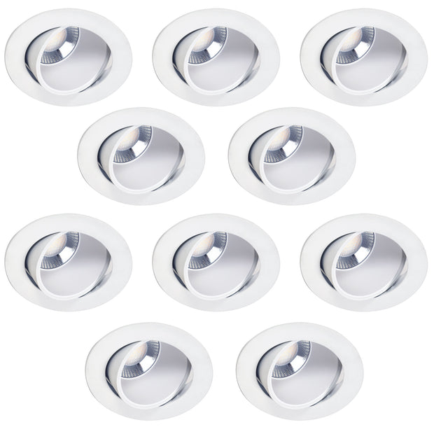 Focus 8 - 10 Pack Tricolour Gimbal LED Recessed