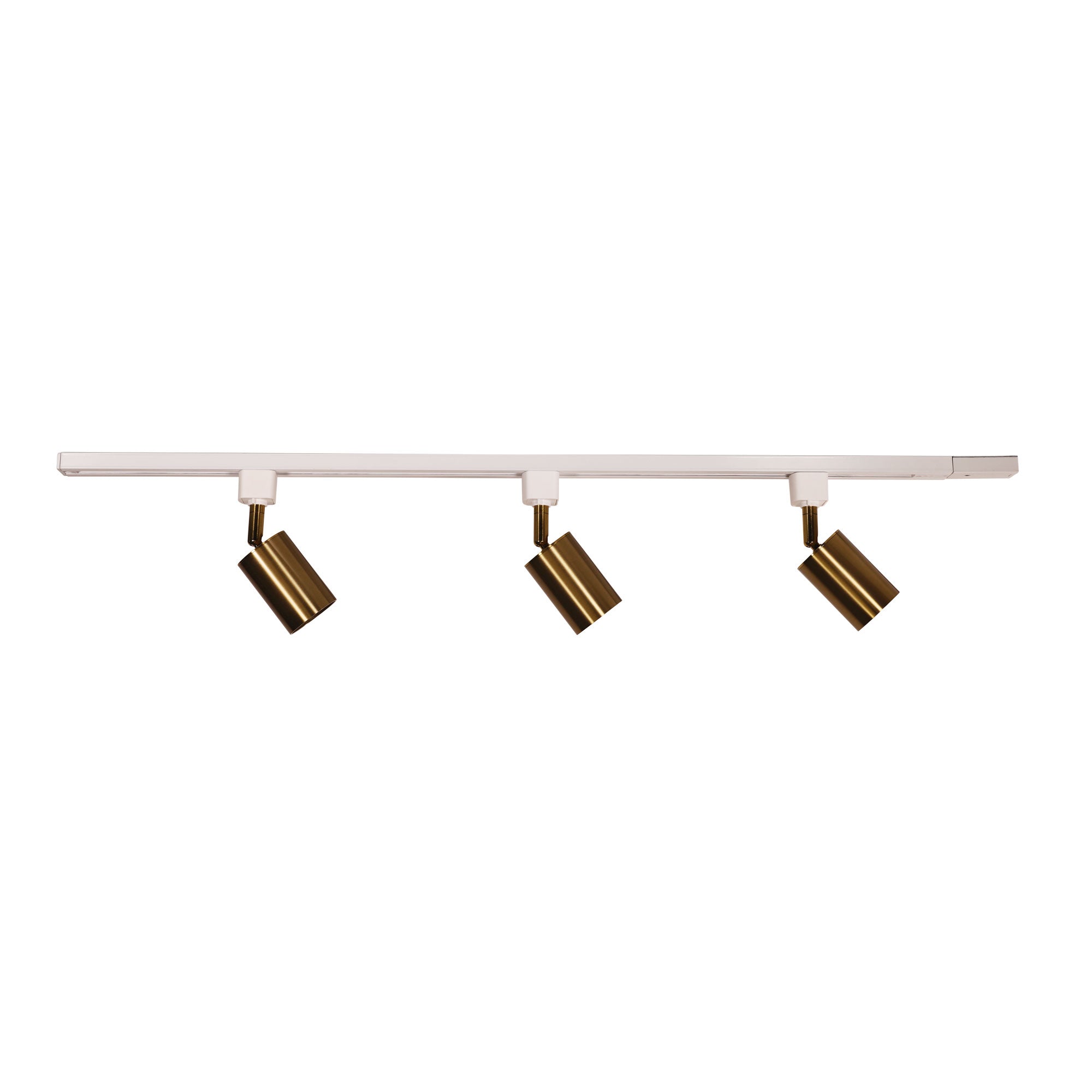 Bridge 3 Track White + Brass 3LT Kit Satin