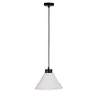 Pleat Frost 25cm Pleated Glass Single Pendant