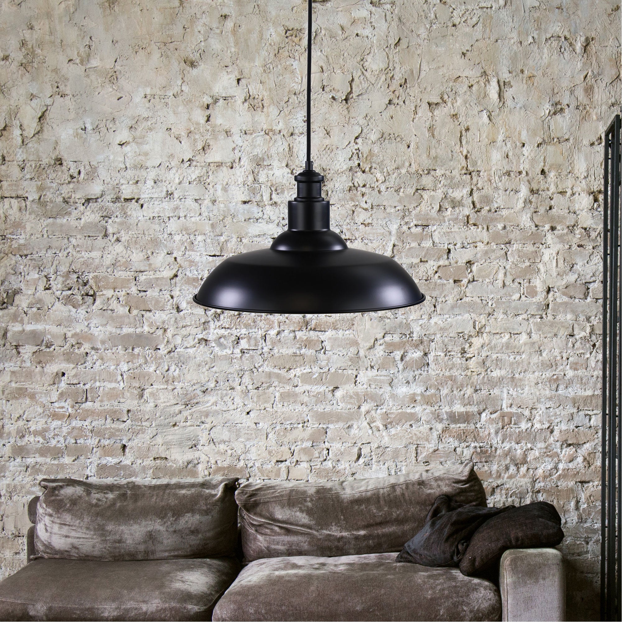 Slater Black Industrial Style Pendant Light