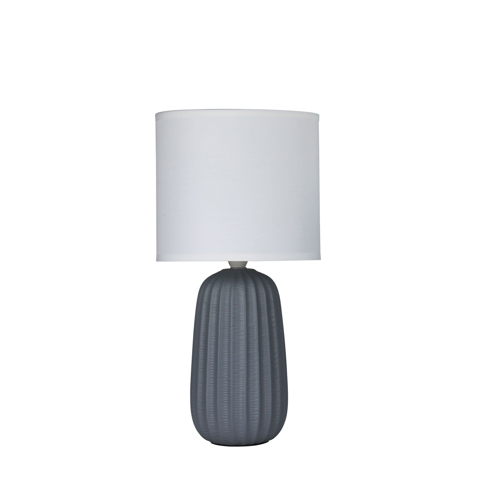 Benjy 20 Grey Ceramic Table Lamp