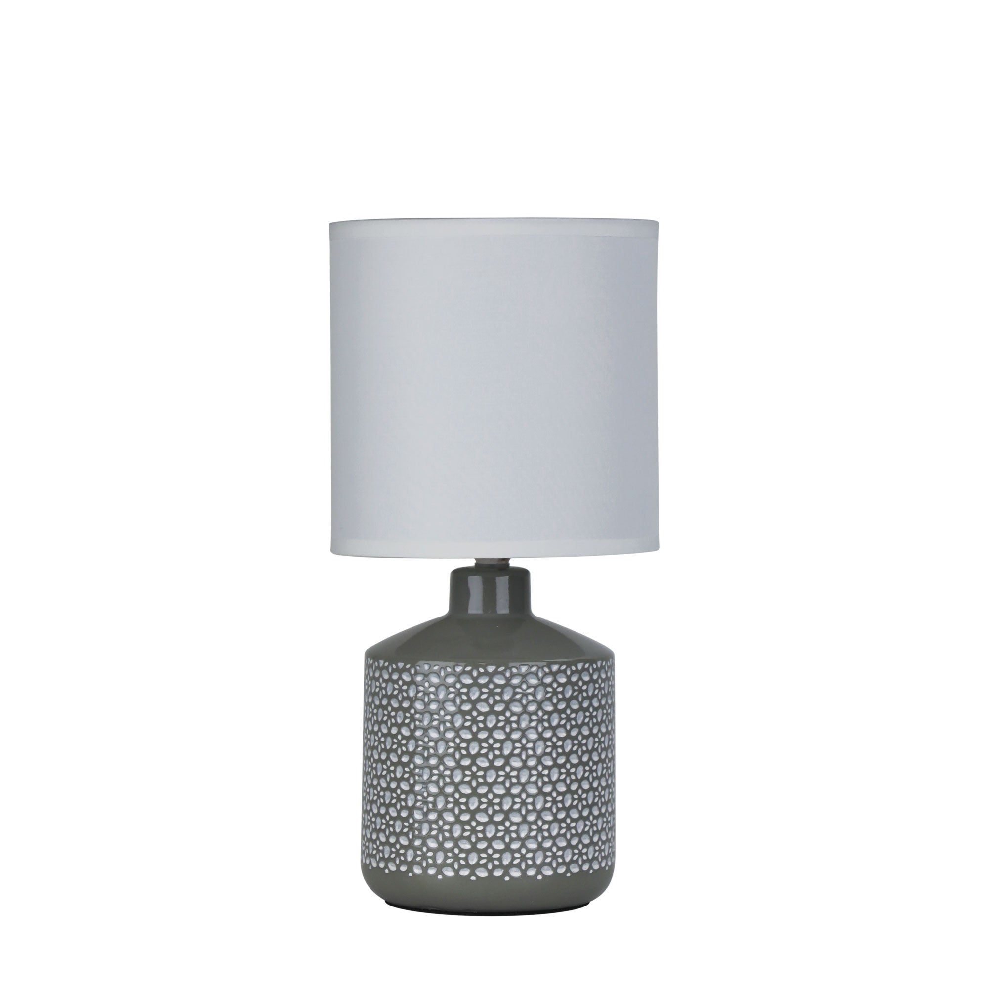 Celia Grey Ceramic Table Lamp