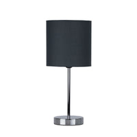 Thumbnail for Zola Table Lamp Chrome Base With Grey Shade